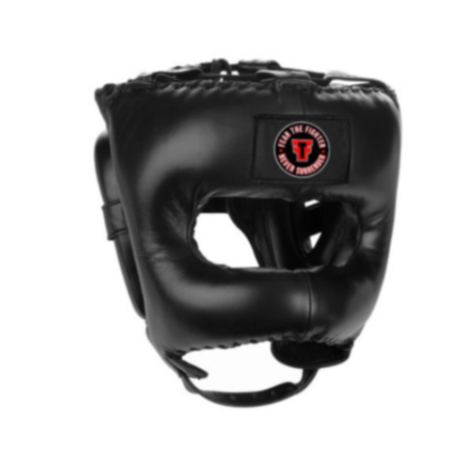 Fear The Fighter Traditional Headgear With Face-Saver Bar