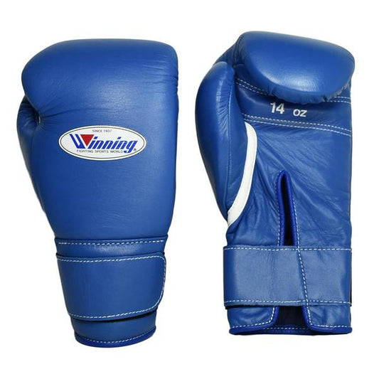 Winning Velcro Boxing Gloves Blue