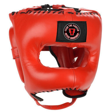 Fear The Fighter Traditional Headgear With Face-Saver Bar