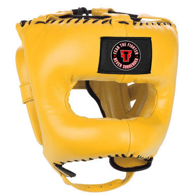 Fear The Fighter Traditional Headgear With Face-Saver Bar