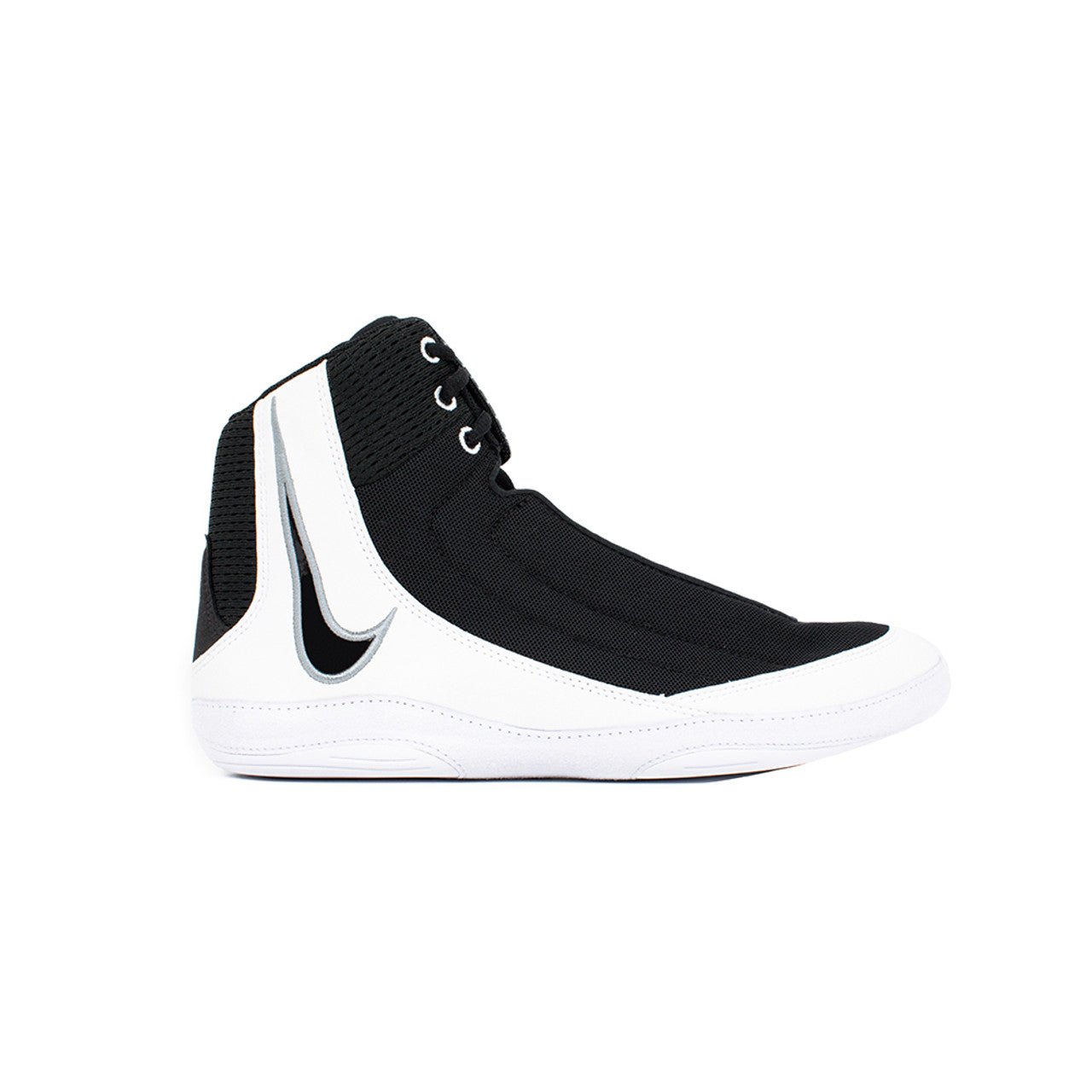 Nike Inflict 4 Wrestling Shoes - Black/White/Wolf Grey
