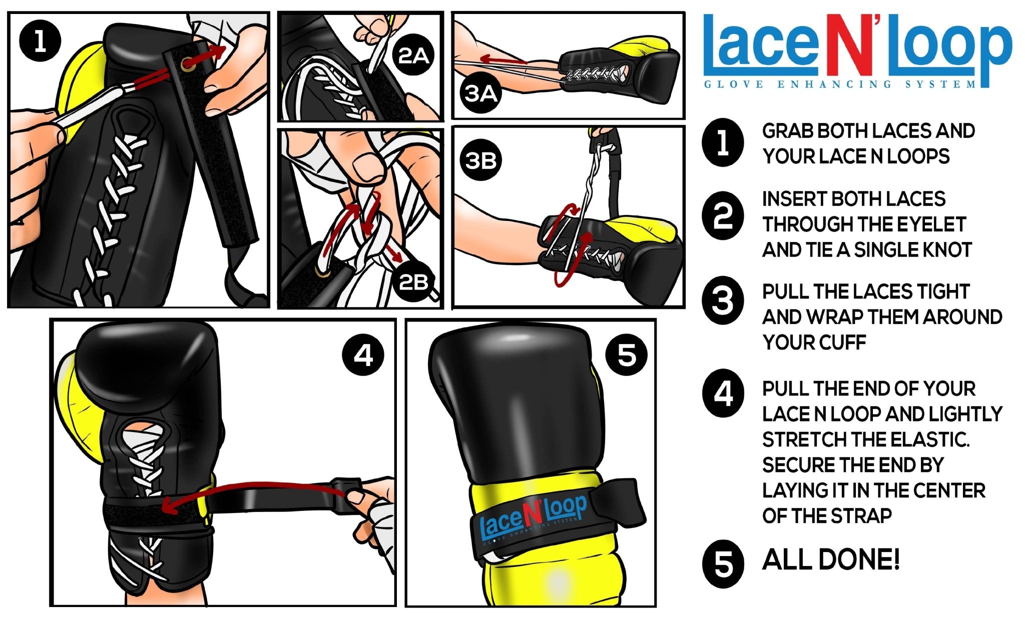 Patriotic Lace N Loop Straps (Pair)