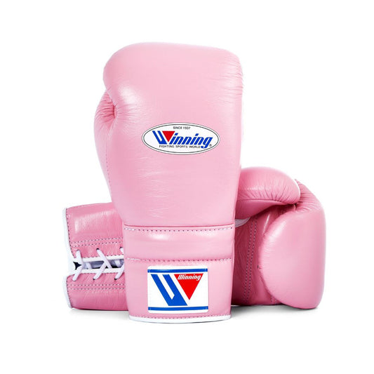 Winning Lace-Up Boxing Gloves Pink