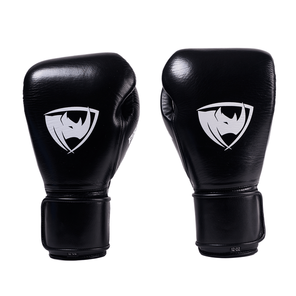 Prolast PG Professional Boxing Gloves Charcoal Black - Velcro ( Hand Made )