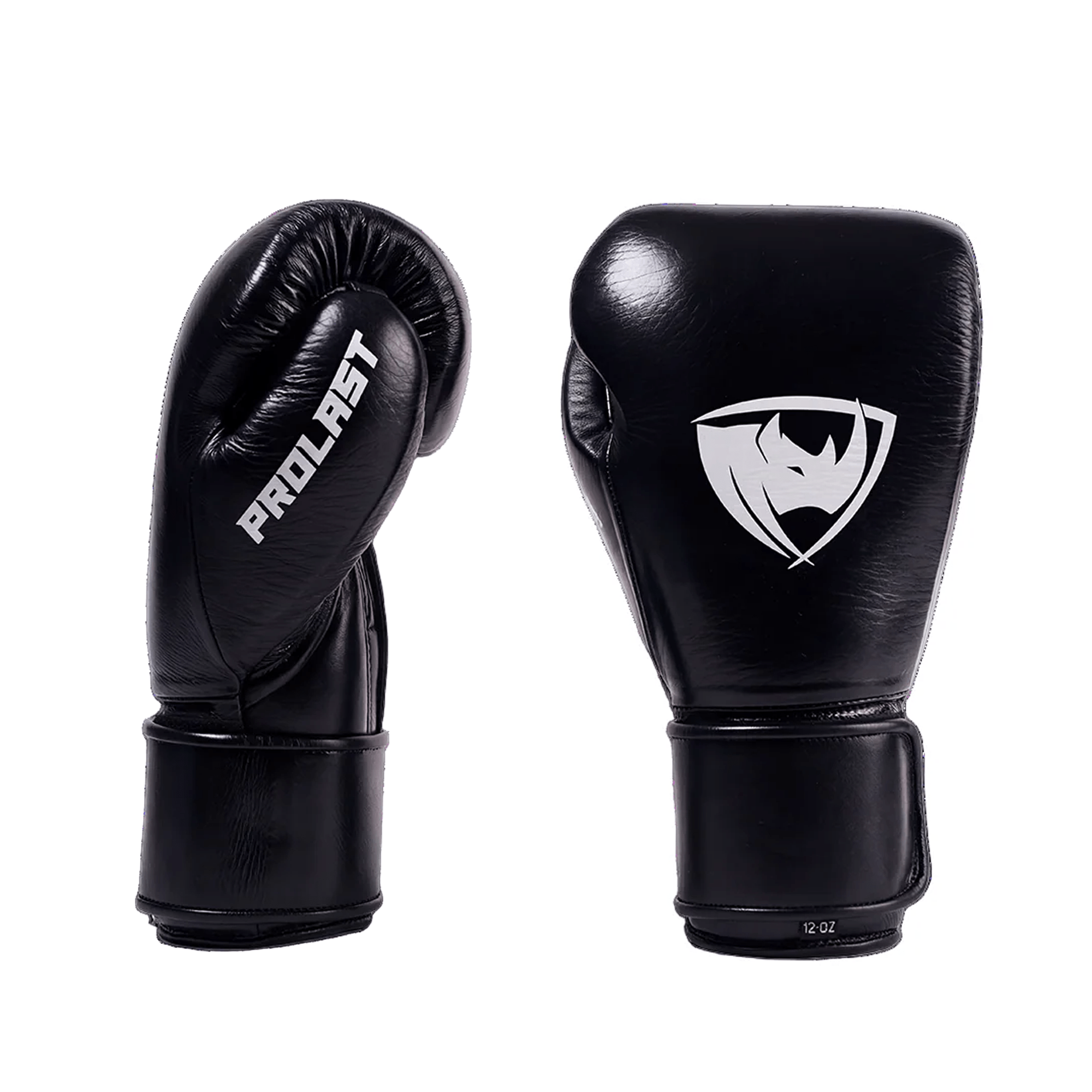 Prolast PG Professional Boxing Gloves Charcoal Black - Velcro ( Hand Made )