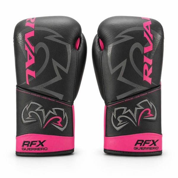 Rival RFX-Guerrero Pro Fight Gloves HDE-F – Black & Pink Custom Colorway – 10oz