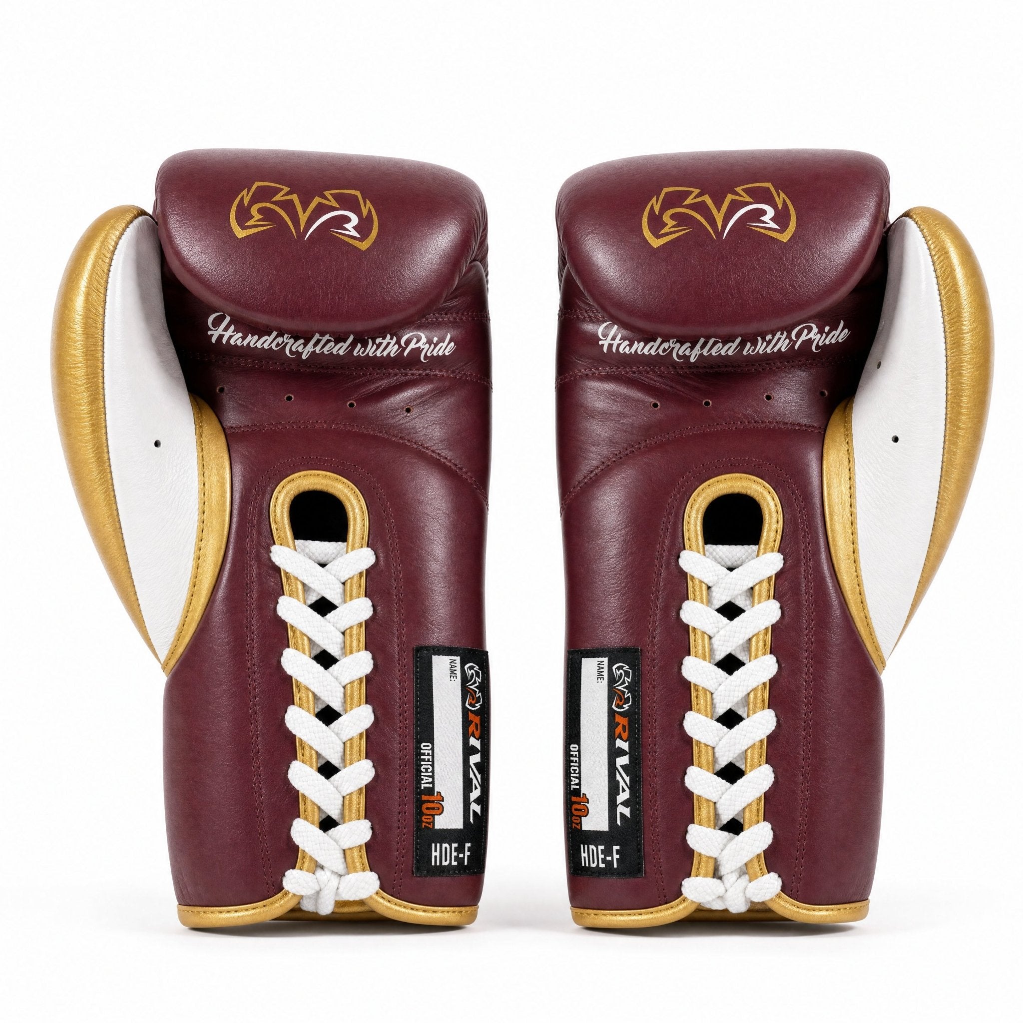 Rival RFX-Guerrero Pro Fight Gloves HDE-F – Maroon & Gold Custom Colorway – 10oz