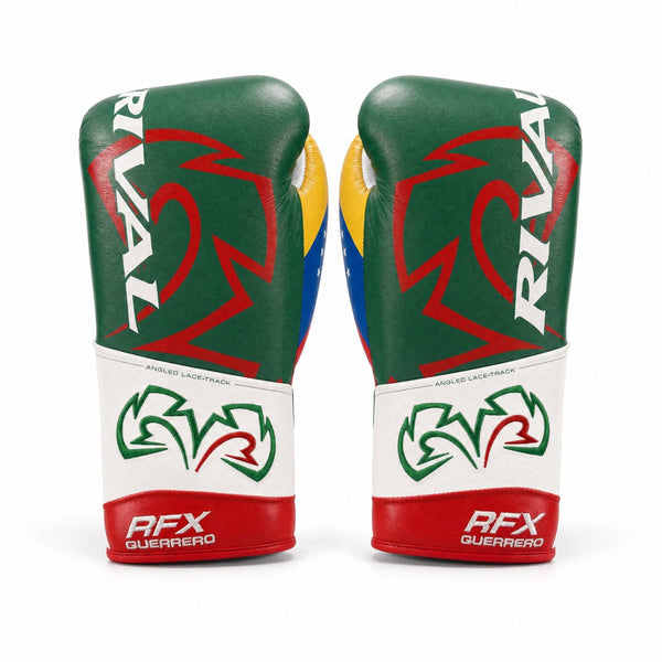 Rival RFX-Guerrero Pro Fight Gloves HDE-F – Mexico-Venezuela Flag Custom Colorway – 10oz