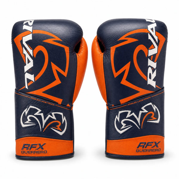 Rival RFX-Guerrero Pro Fight Gloves HDE-F – Navy & Orange Custom Colorway – 10oz