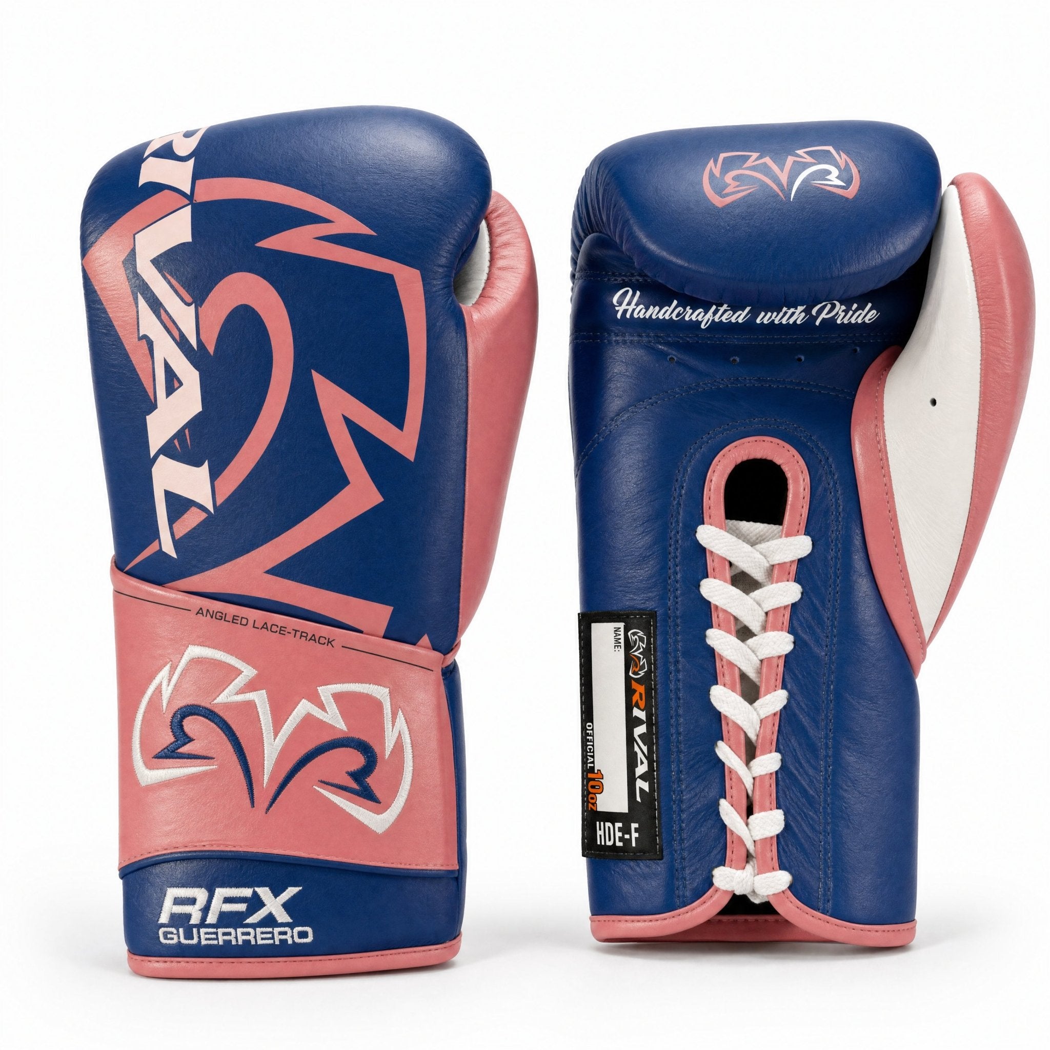 Rival RFX-Guerrero Pro Fight Gloves HDE-F – Navy & Pink Custom Colorway – 10oz