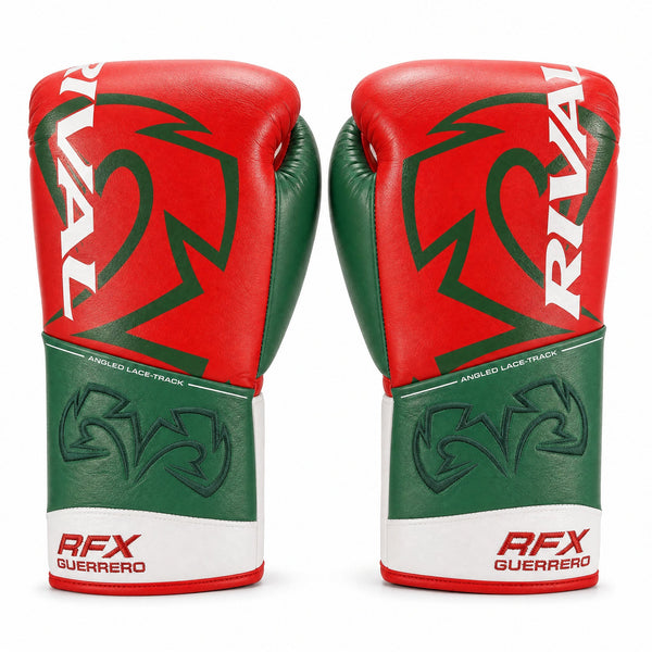 Rival RFX-Guerrero Pro Fight Gloves SF-H – Mexico Tricolor Custom Colorway – 10oz
