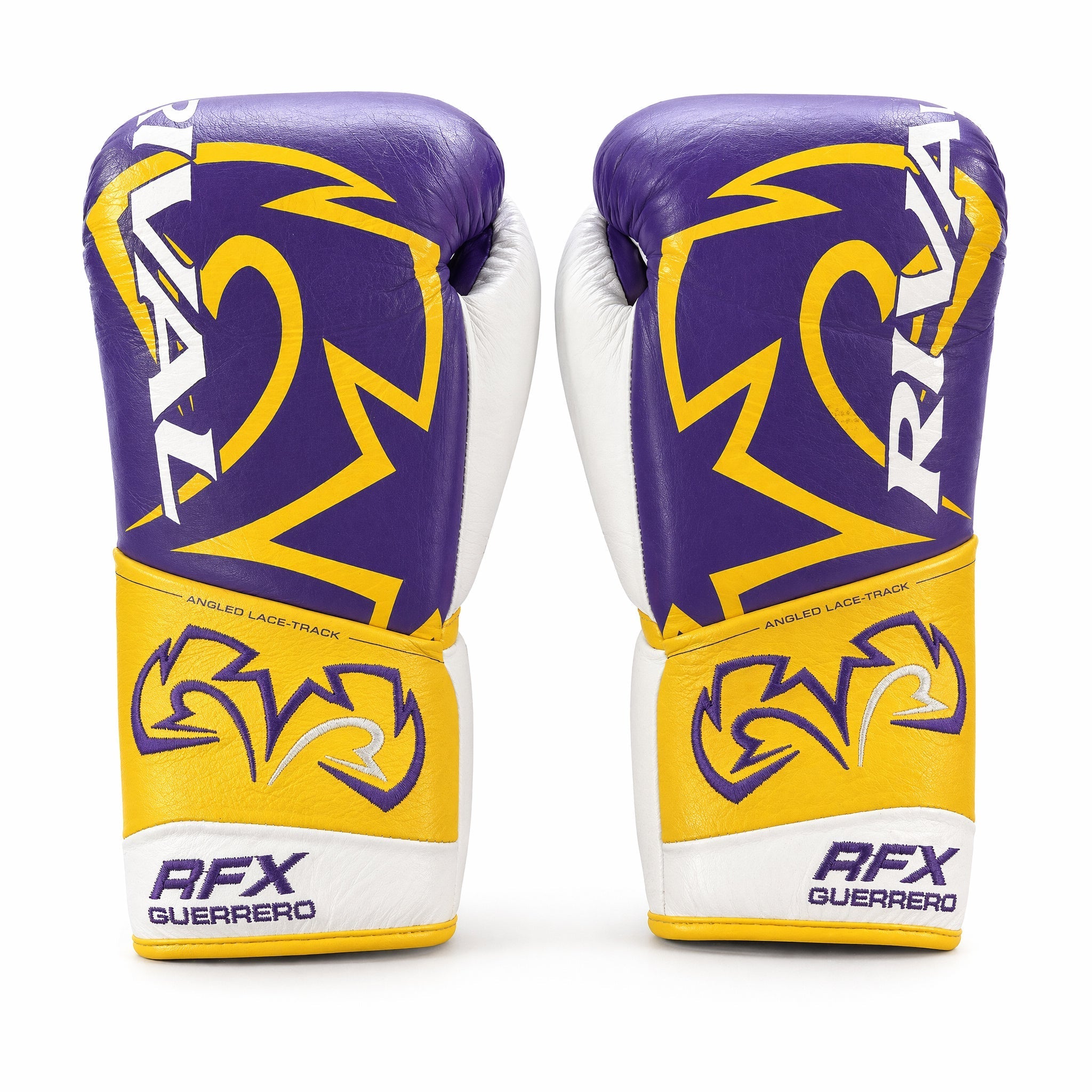 Rival RFX-Guerrero Pro Fight Gloves SF-H – Purple & Gold Custom Colorway – 10oz