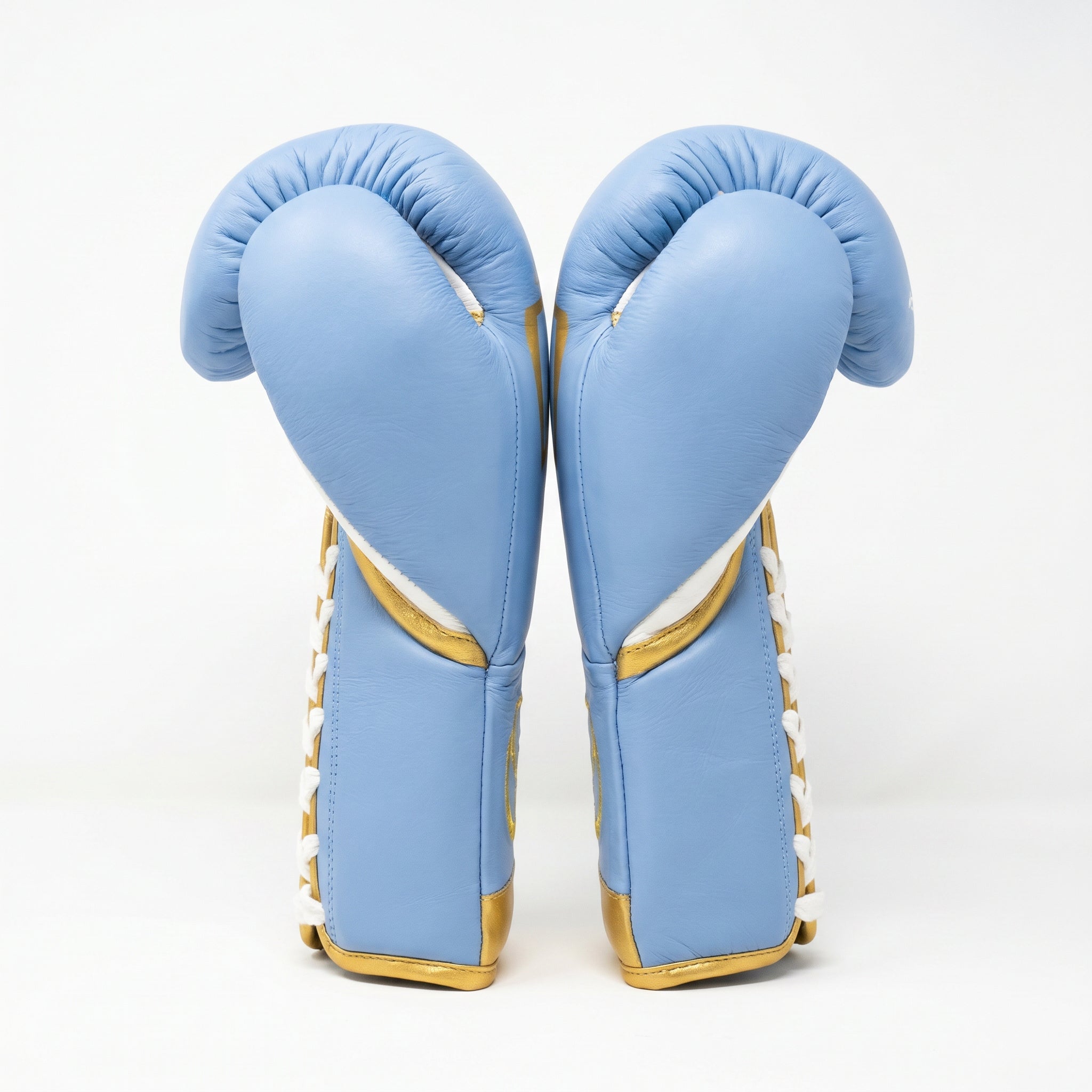 Rival RFX-Guerrero Pro Fight Gloves SF-H – Sky Blue & Gold Custom Colorway – 10oz