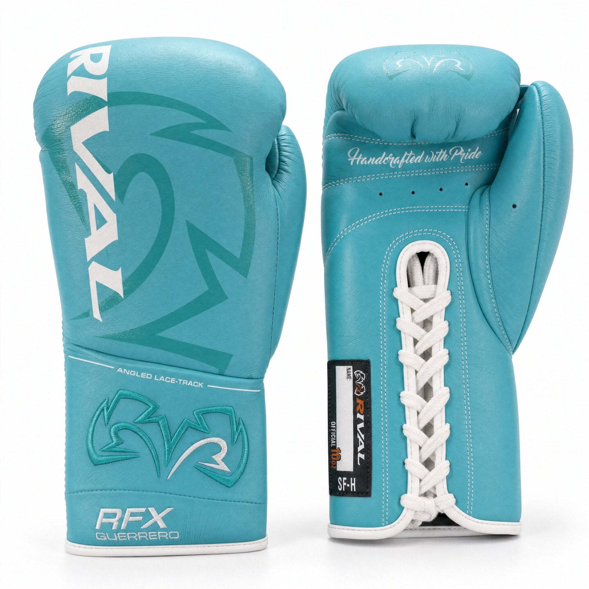 Rival RFX-Guerrero Pro Fight Gloves SF-H – Teal Custom Colorway – 10oz