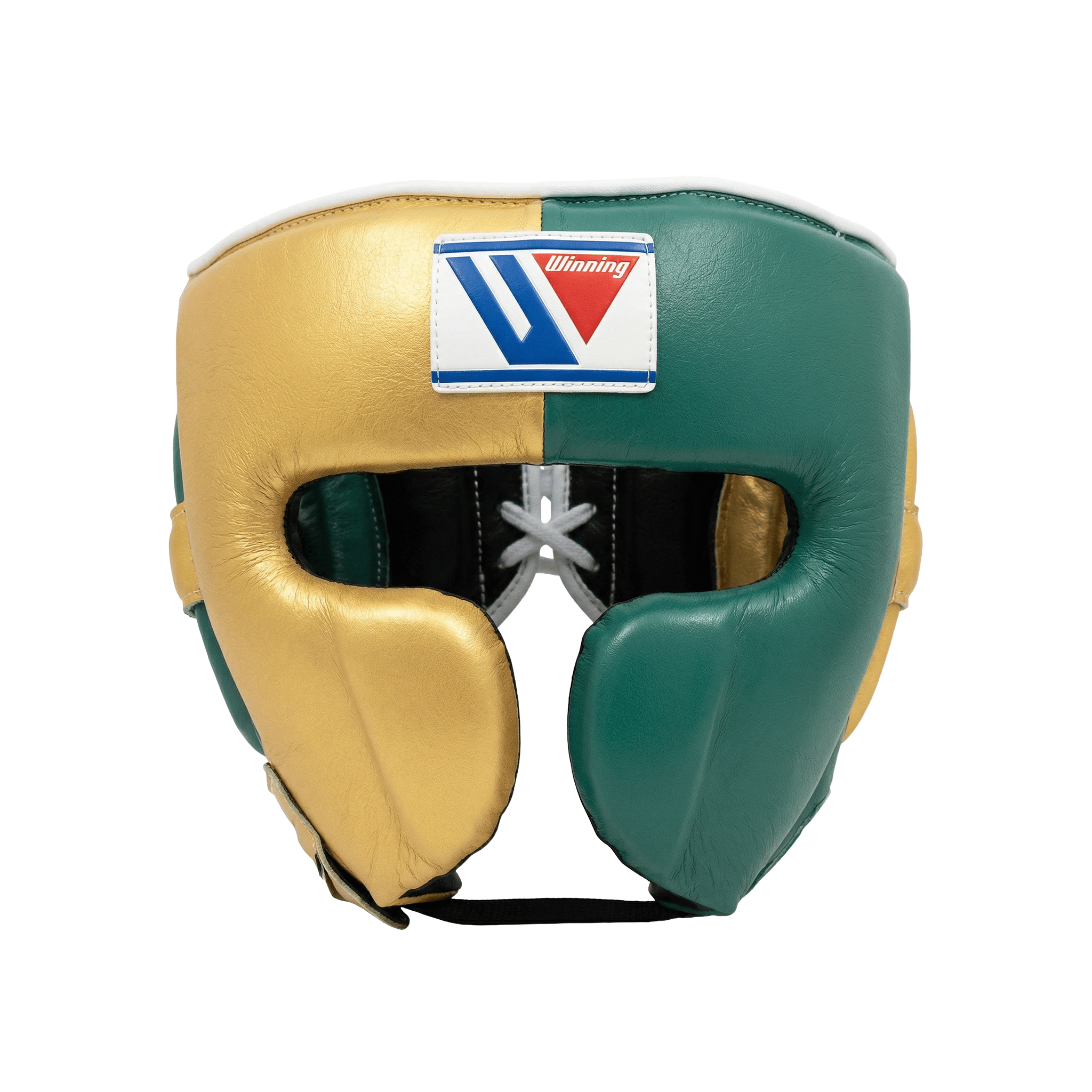 Winning Custom Cheek Protector Headgear - 2 WAY GREEN / GOLD